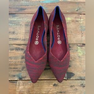 Rothy's Women's OG Crimson Heather Points Size 9
